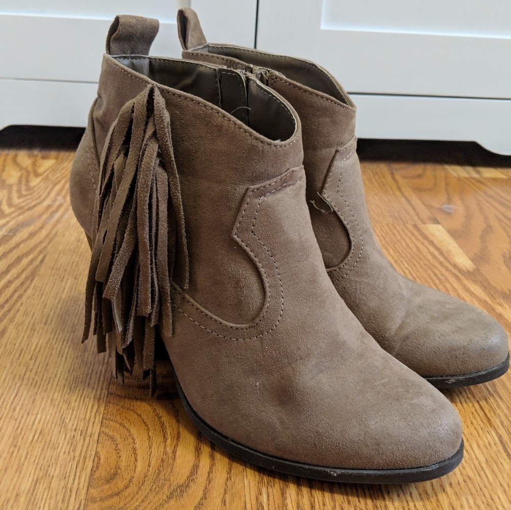 Fringe Ankle Booties